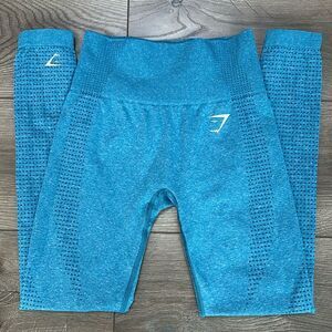 Gymshark Vital Seamless High Rise‎ Electric Blue Marl Leggings Size XS